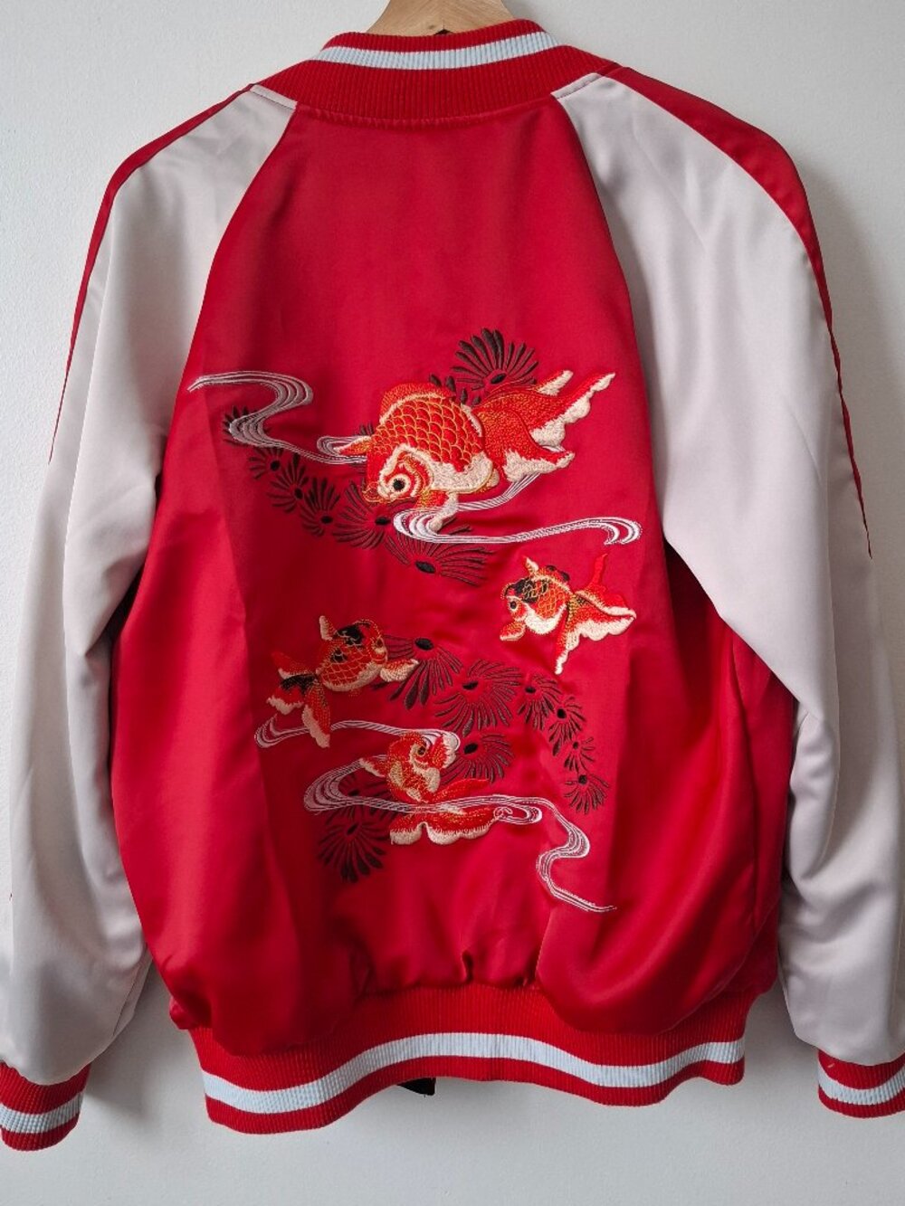 Embroidery REVERSIBLE Jacket Pattern Carp Goldfish - Picture 6 of 9